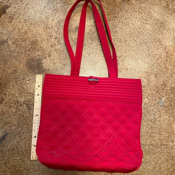 Sold- Vera Bradley “Vera” Fire Red Tote Bag - Picture 11 of 11